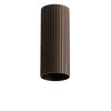 Brązowa ryflowana tuba natynkowa 30cm dekoracyjny spot plafon LUCAS AZ6151 + AZ6141